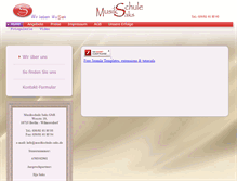 Tablet Screenshot of musikschule-saks.de